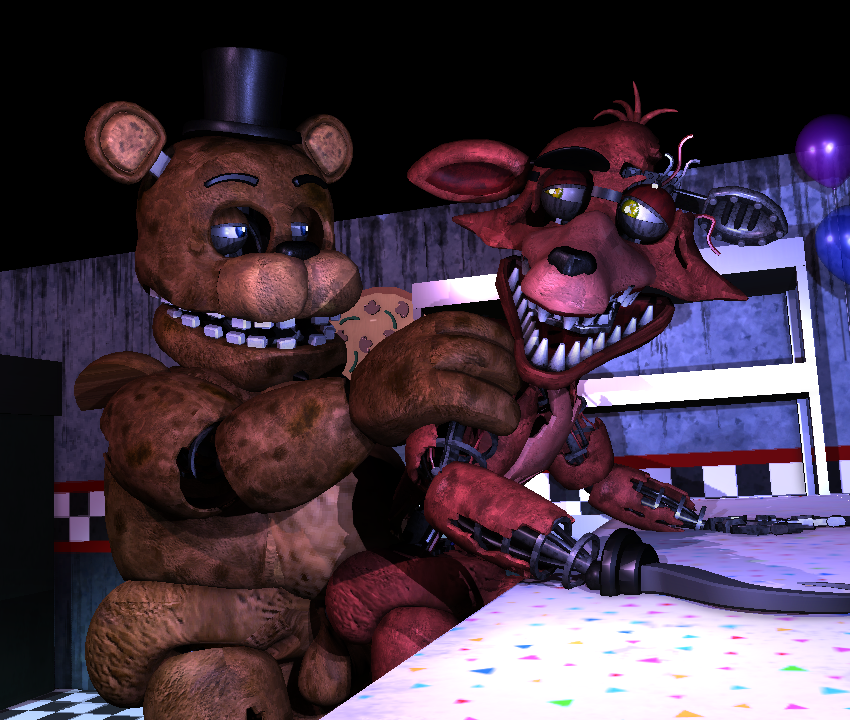 Withered Freddy x Withered Foxy
#fnaf2 #witheredfreddy #witheredfoxy