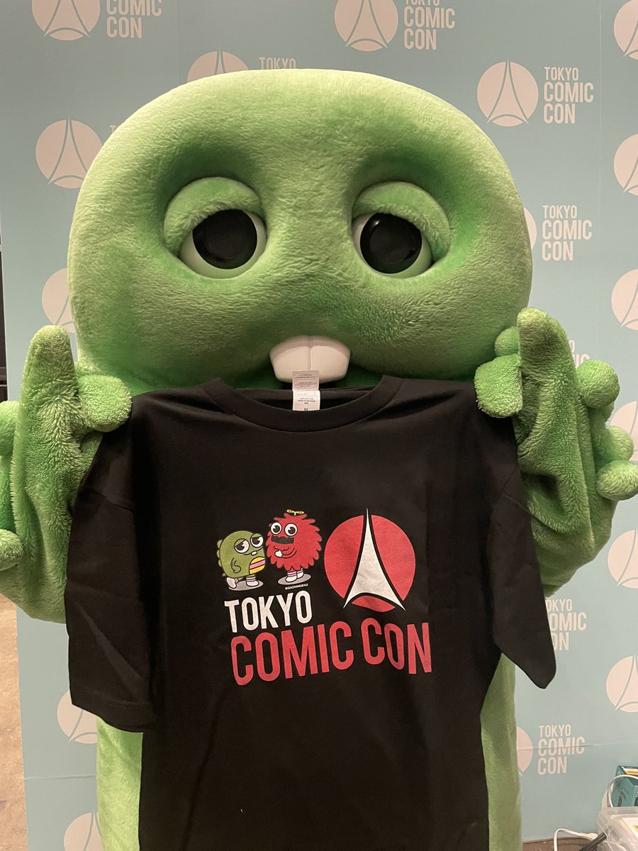 🍀商品情報🍀 ガチャピン・ムックの #東京コミコン2025 限定Tシャツが
