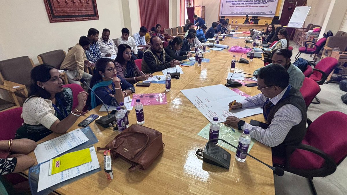 TUTD_Project's tweet photo. A two-day HRD Program titled “Building Professionalism, Safety, and Quality Together for a Better Workplace” was organized by PMSC under the TUTDP Project on 3rd &amp; 4th December 2025. @ADB_INRM @mygovtripura https://t.co/oReUGdF6k1
