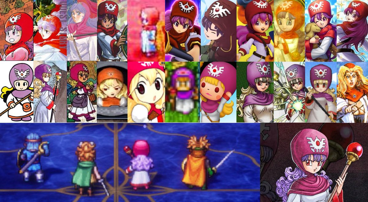 🟦🟩🟥🟨】 紫と黄色(金髪)で熾烈な戦いを繰り広げるムーンブルク王女