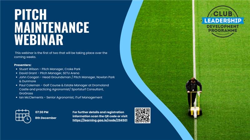Tune in on Monday evening at 7.30pm. Some very challenging conditions for <a href="/officialgaa/">The GAA</a> club grounds staff and volunteers all over the country at the moment so this is a great opportunity to get advice and ask questions to a panel of sports turf professionals