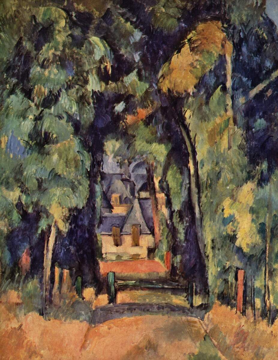 cezanneart's tweet image. The Alley at Chantilly, 1888 #artbots #cezanne