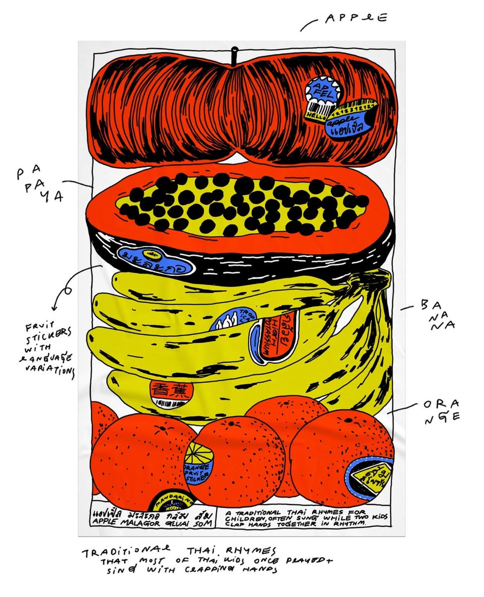 nneneiie's tweet image. งานที่ทำกับช่างพิมพ์ชาวอิตาลี Le Raclet เป็นงานสกรีนบนผ้าค่ะ เจอได้ที่ bkkabf ที่ bacc วันนี้และพรุ่งนี้ค่ะ