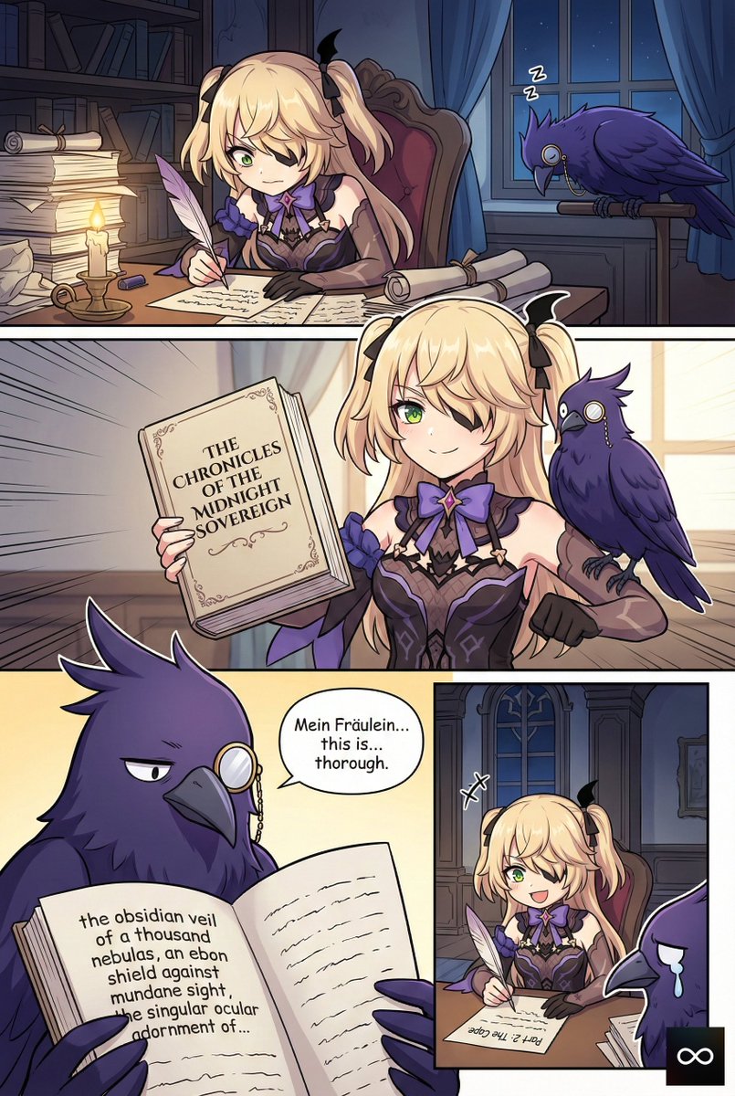 infinit61327782's tweet photo. The 500-Page Description of an Eye Patch
DONATE <3
https://t.co/CLPjxvAcMP
Your support helps me create more comics and content.
Thank you so much! π
#Fischl #Oz #AnimeArt #Manga #Comic #Anime #cute #Funny #commedy #pretty #INFINITYone22 https://t.co/NzjLmtKTfA