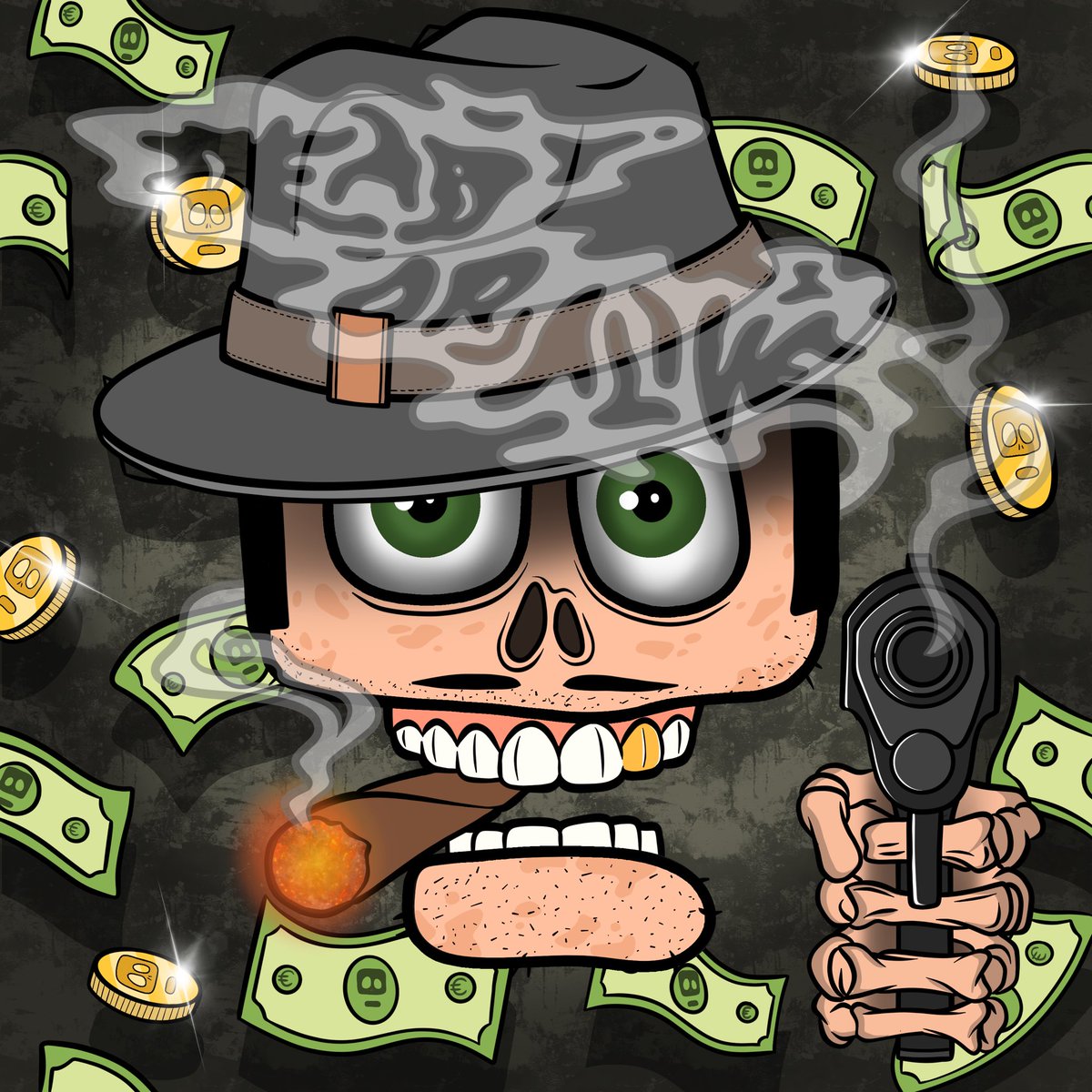 Hi #NFTfamily #nftcollectors 👋
Happy Friday😀💀👍

‼️Bored Skull Artists‼️

🔥Custom Reveal🔥

An enormous shoutout to <a href="/Skulls_by_Subko/">Marc Becker</a> THE OG Skull Master on #Polygon ☠️🖤

💀💀Check out his collection💀💀

🙏Thank you Marc for your support