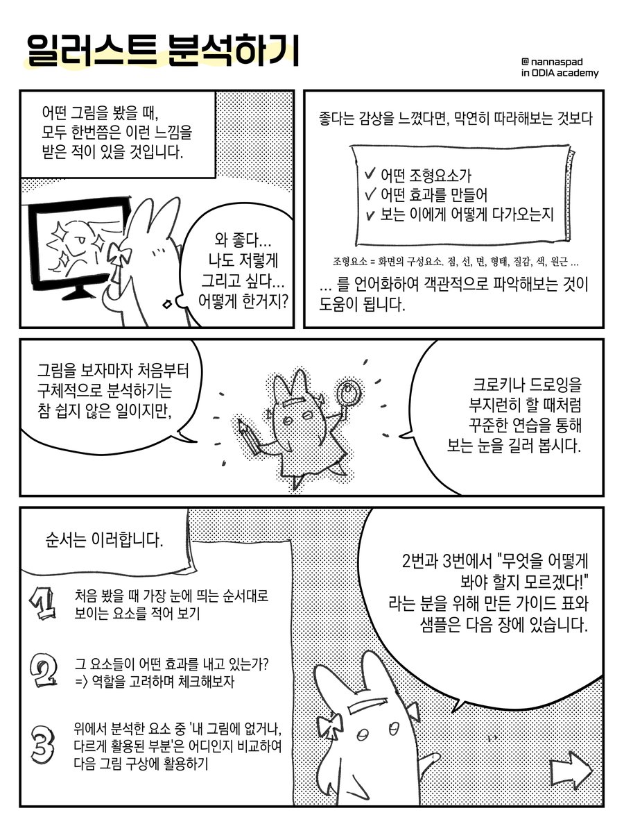 📌수업에서 사용한 일러스트 분석 가이드와 표를 공유합니다. 사본 저장 후 자유롭게 사용해 주세요. https://t.co/KlmTjqxX7W 
