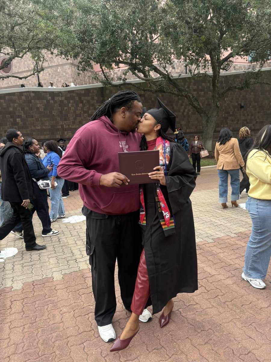 AnsoXL's tweet photo. Watching you chase your dreams and conquer every challenge has been inspiring. You proved to the world what I’ve always known. You are unstoppable!! I’m beyond proud of you, and even more blessed to love you. Congratulations, my love." 👩🏽🎓👸🏽📚📜💰#tsualumni https://t.co/GPciPA5Ze3