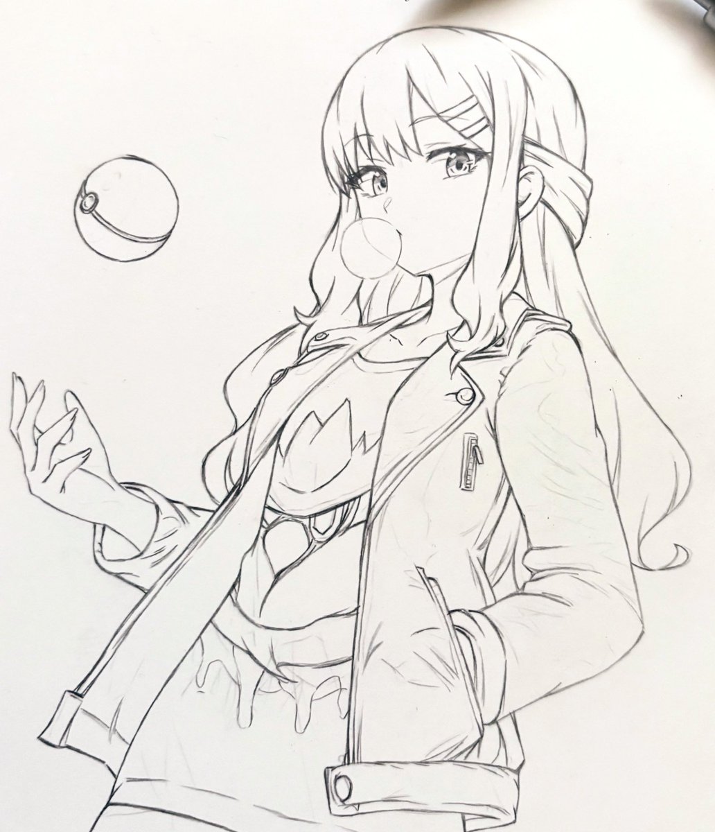 一回描いてみたかったんです 