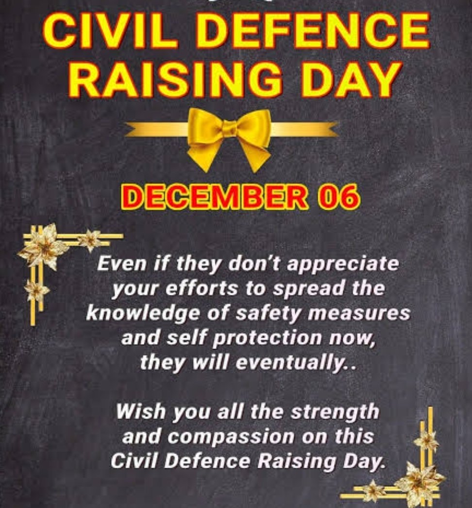 ROYALBLOODjsp's tweet photo. "सर्व भूत हिते रताः"
@civildefensemah ६३ वा नागर�� संरक्षण  व होमगार्ड स्थापनादिनाच्या हार्दिक शुभेच्छा* 
#CivilDefenceRaisingDay
#HomeGuardRaisingDay https://t.co/USjd47898T