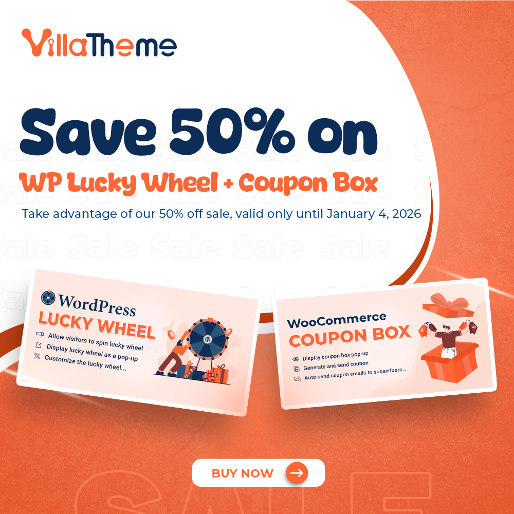 🎉 50% OFF WP Lucky Wheel &amp; Coupon Box!
⏰ From now until Jan 4, 2026  - Just at half the price 🏷️
Get the Deal Now 👉 1.envato.market/XmPYZ5