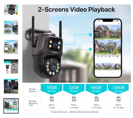 shopping_soma's tweet image. 📹 4K 8MP WiFi PTZ Outdoor Camera
Dual Lens • Dual Screen • AI Auto Tracking
Audio + Video • iCSee • P2P
🔥 62% OFF — Protect Your Home Smartly!

Buy- alli.pub/7b0aaq

#CCTV #SecurityCamera 
#PTZCamera 
#HomeSecurity 
#TechDeals