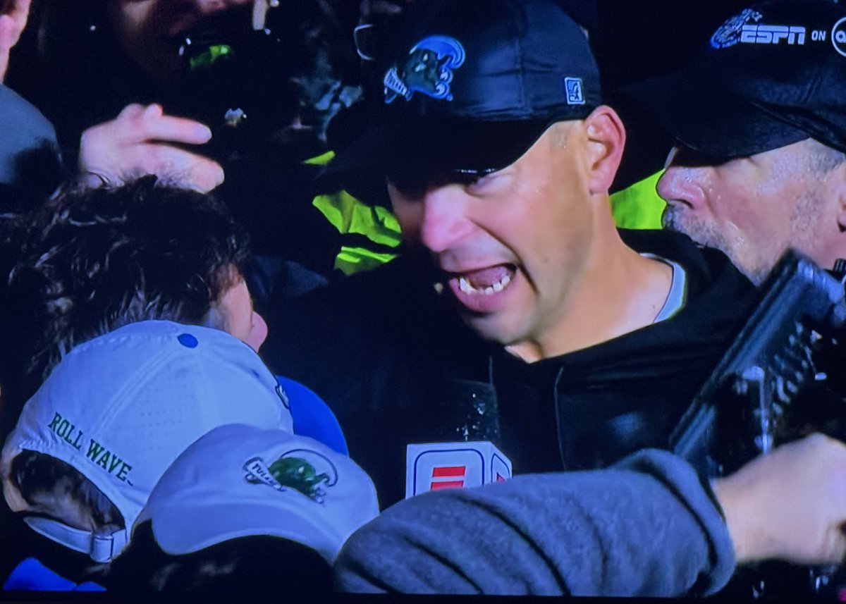 Tip of the cap to Jon Sumrall and the staff.

Left the trophy case better than they found it.

Grateful for what they did for Tulane. RMFW