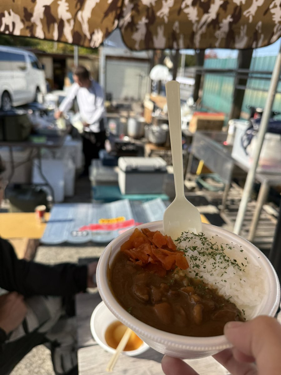 toku_chapi's tweet photo. 生名ラーメン試食カレー
前日から元気すぎるひさじぃ https://t.co/sZfyHuDz8l