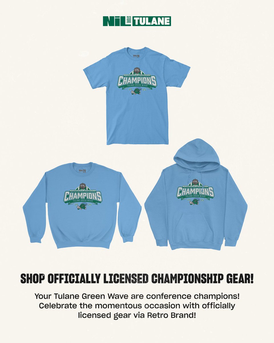 TulaneNILStore_'s tweet photo. @CFBONFOX @GreenWaveFB Roll Wave 🌊 

https://t.co/Dh2XKojcOv https://t.co/yP6fmCFolQ
