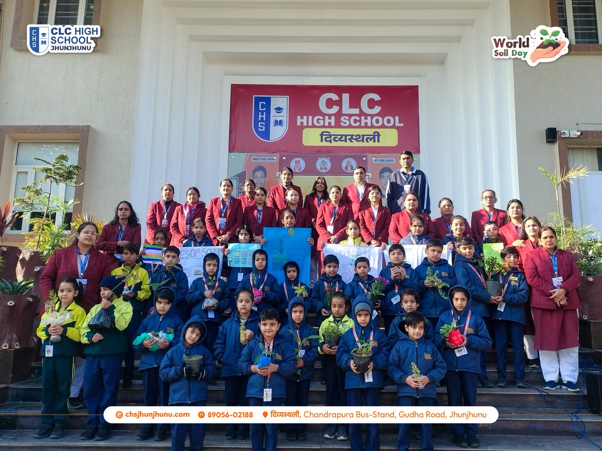 CLCSIKAR's tweet image. 🌍 World Soil Day Celebration at CHS Jhunjhunu! 🌱✨
Today, our young CHS champions came together to spread an important message — “A healthy soil is the foundation of a healthy future.”

#WorldSoilDay #CHSJhunjhunu #SchoolActivities