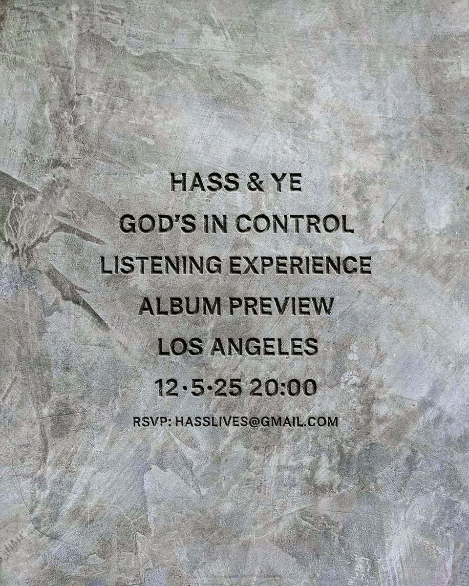 YZY_STREAMING's tweet photo. HASS &amp; YE | "GOD'S IN CONTROL"

LIVE NOW ON YEEZY - https://t.co/ij30Hm918X https://t.co/EekmRKeAfv