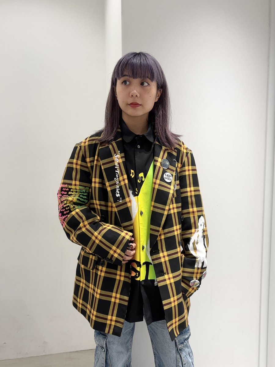 KIDILL 25aw セディショナリーズ　黄タータンチェックジャケット KIDILL×SEDITIONARIES SEDITIONARIES TAILORED JACKET Color : YELLOW