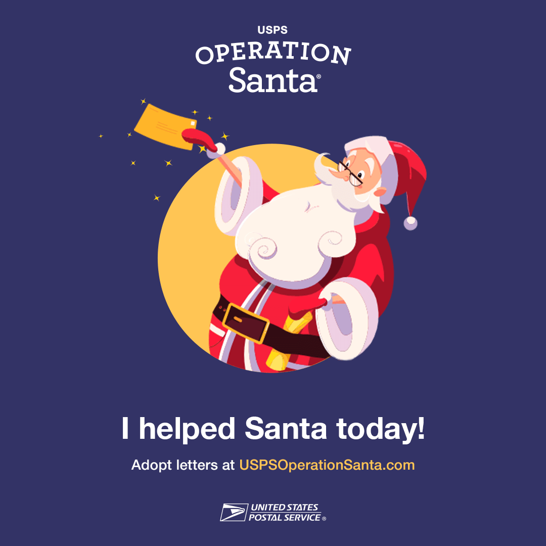 DrSeemaKazmi's tweet photo. I helped Santa today! You can also join #USPSOperationSanta!!!  #AdoptALetter #SpreadtheCheer #Christmas 🎄🎁☃️@USPSOpSanta https://t.co/KaEJiueM46