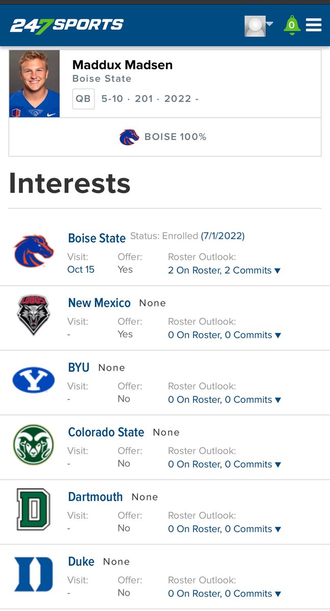 BrownbearSLC's tweet image. Maddux Madsen just won the Mountain West. Pride of American Fork. People really slept on him as a recruit though. Utah QBs are so much more elite than people realize. #QB801