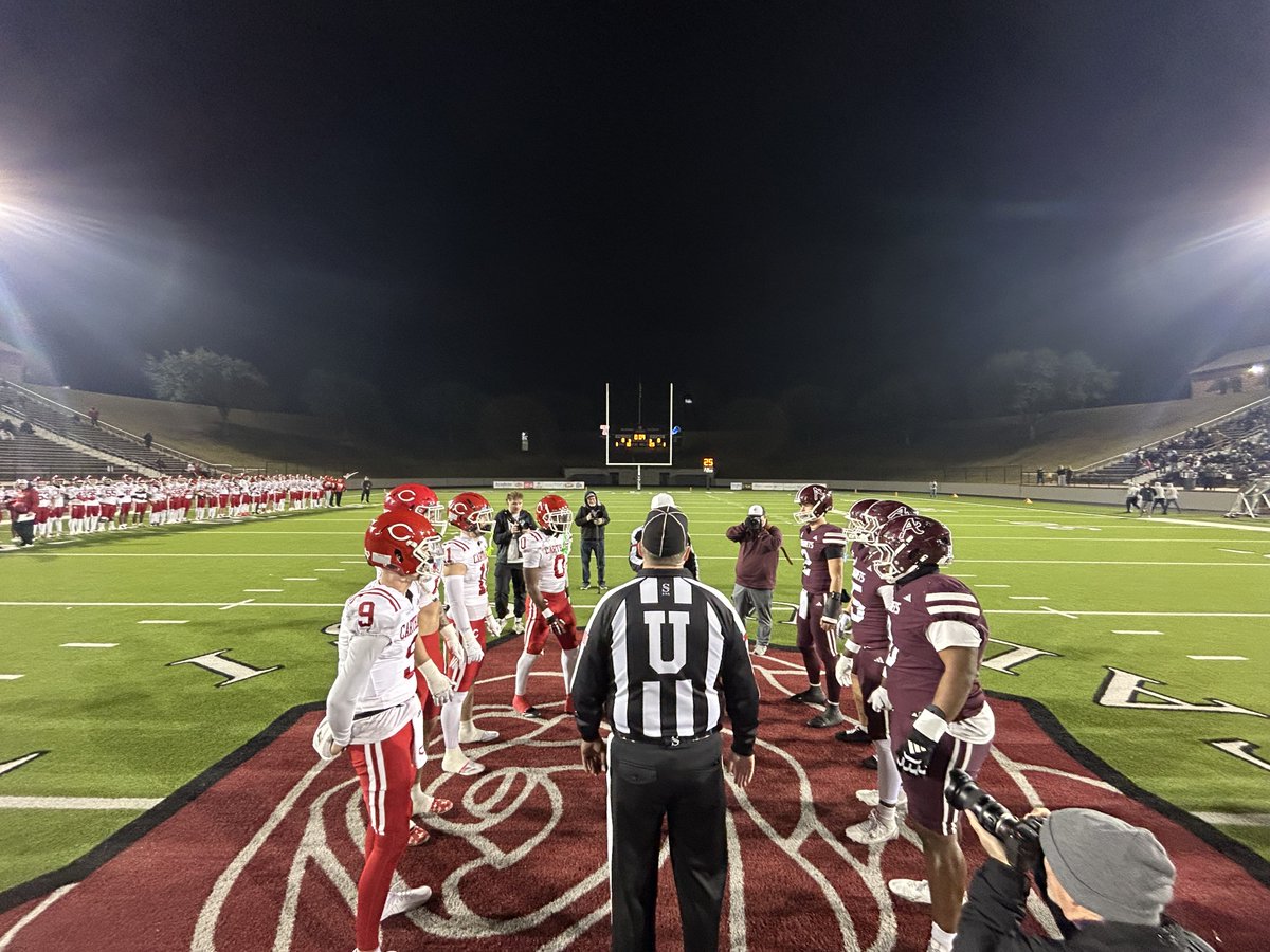 The Carthage Bulldogs’ defense forced five turnovers and returned two interceptions for touchdowns in Carthage’s 63-28 win over Athens in the 4A Division II regional final at Rose Stadium in Tyler. shorturl.at/addRB