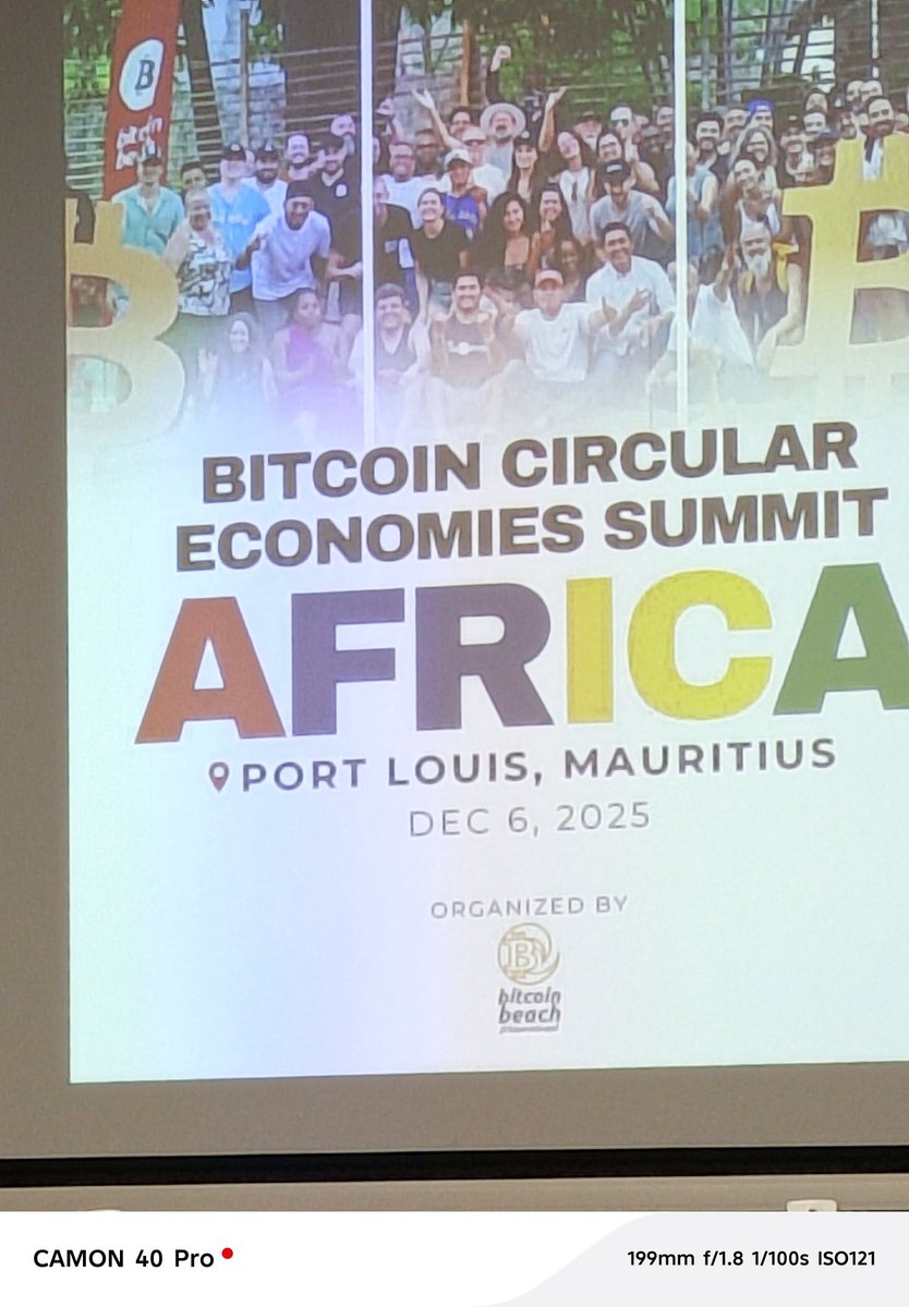 bitcoin_dua's tweet photo. Today is the #AfricaBitcoinCircularEconomySummit right here in Port Louis, Mauritius Africa. https://t.co/YmEnPjDlhU