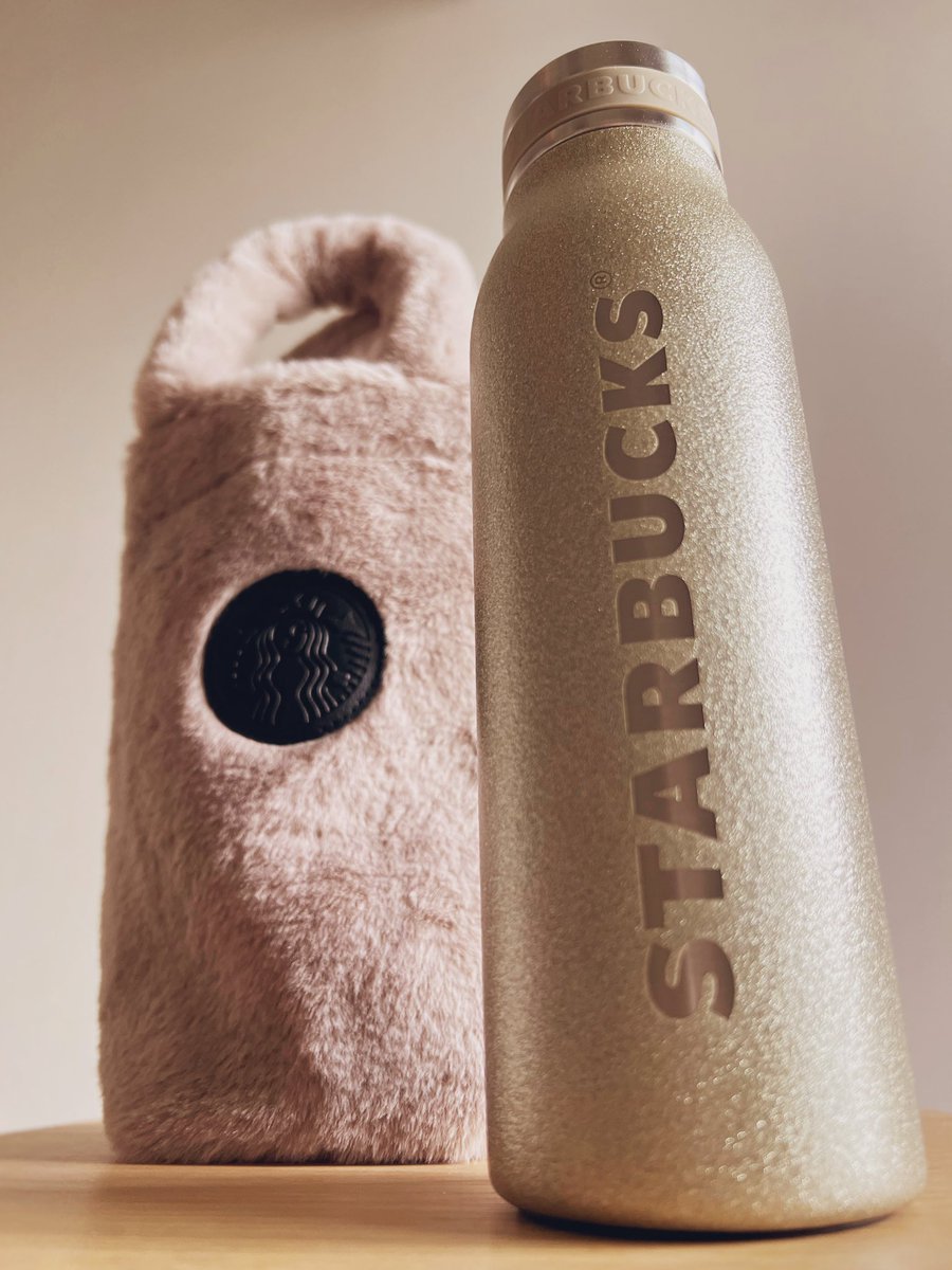 スターバックス ホリデー2025 ボトルショルダーバッグファーベージュ
