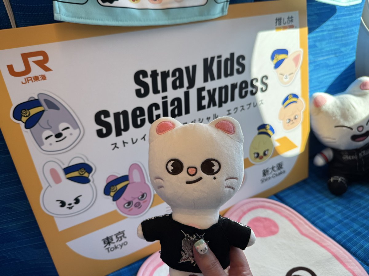スキズ新幹線　ヒョンジン　Stray Kids Special Express Stray Kids、まるごとスキズ仕様の貸し切り新幹線「Stray Kids Special