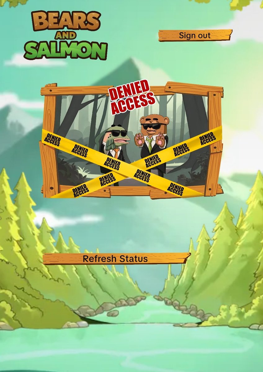 Got a denied access on Bears &amp; Salmon 😂
No worries - still swimming upstream.
Let’s see what happens next.

<a href="/bears_salmon/">Bears and Salmon</a> 
#BearsAndSalmon