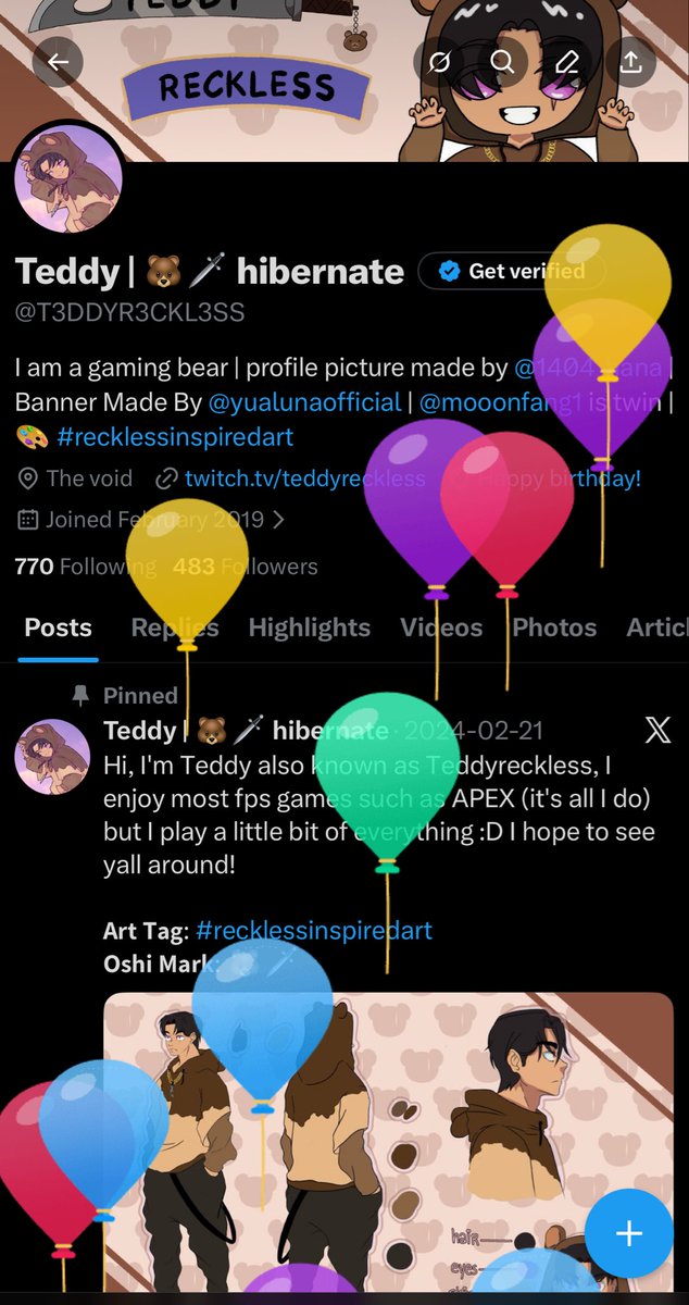 Teddy | 🐻🗡️ hibernate tweet media