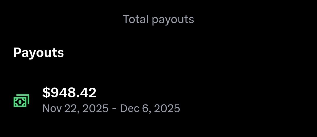 Just because I have been advising you all on how to be strategic with your pages, if you want to earn reasonable revenues from X, I have decided to post this, to further encourage you.

I know the FIRS will be smiling at me😂.

This is about N1.5m for just 2 weeks.

Thank you🙏