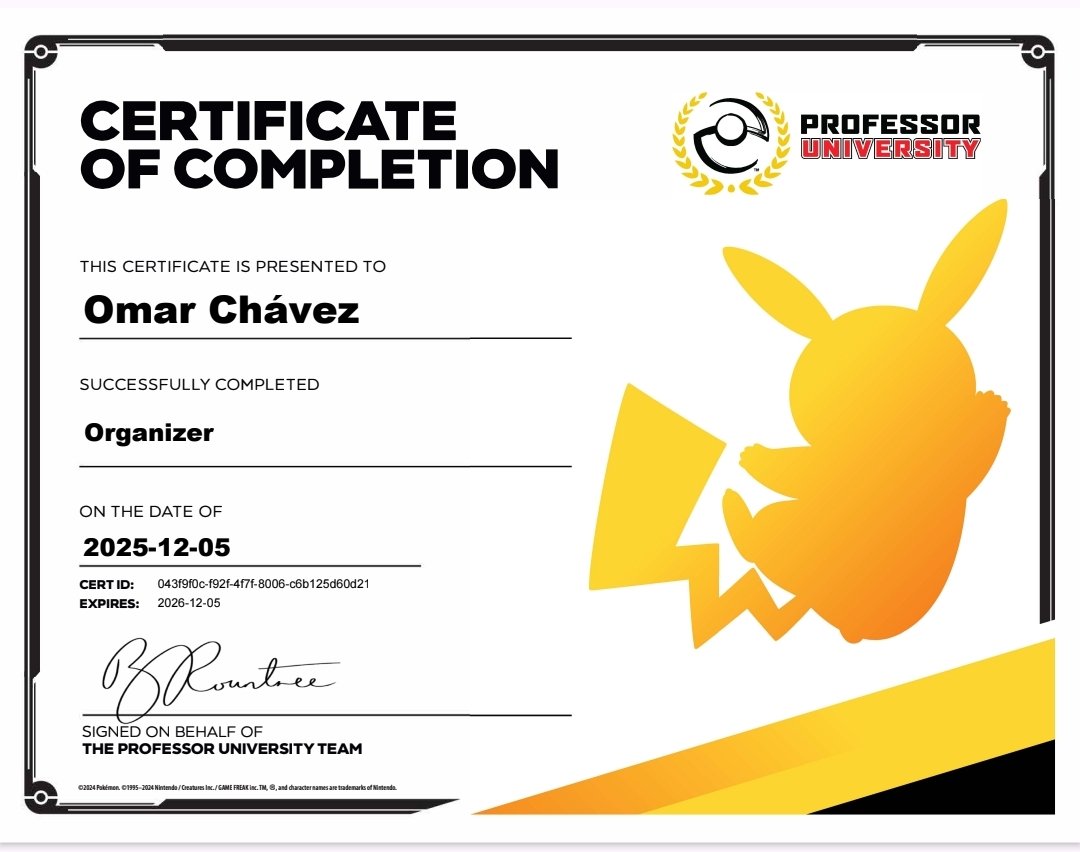 Continuamos aprendiendo y renovando Certificaciones.
🎓✍️💥

#PlayPokemon 
#ProfessorProgram
#ProfessorUniversity