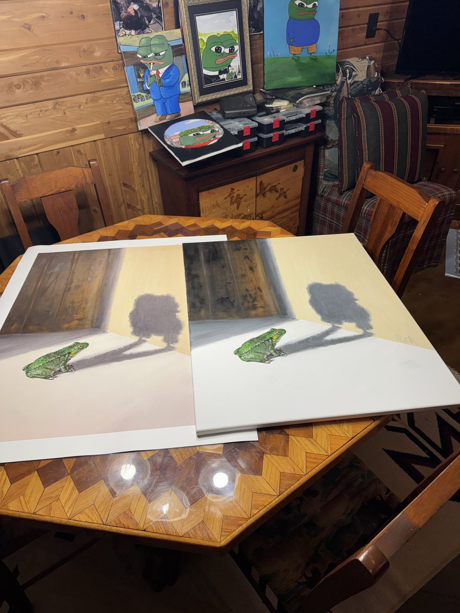Look what was waiting for me when I got back 👀
                   My $APU painting is back
                           from the printers!! 😃

        Who wants a signed print? 😏