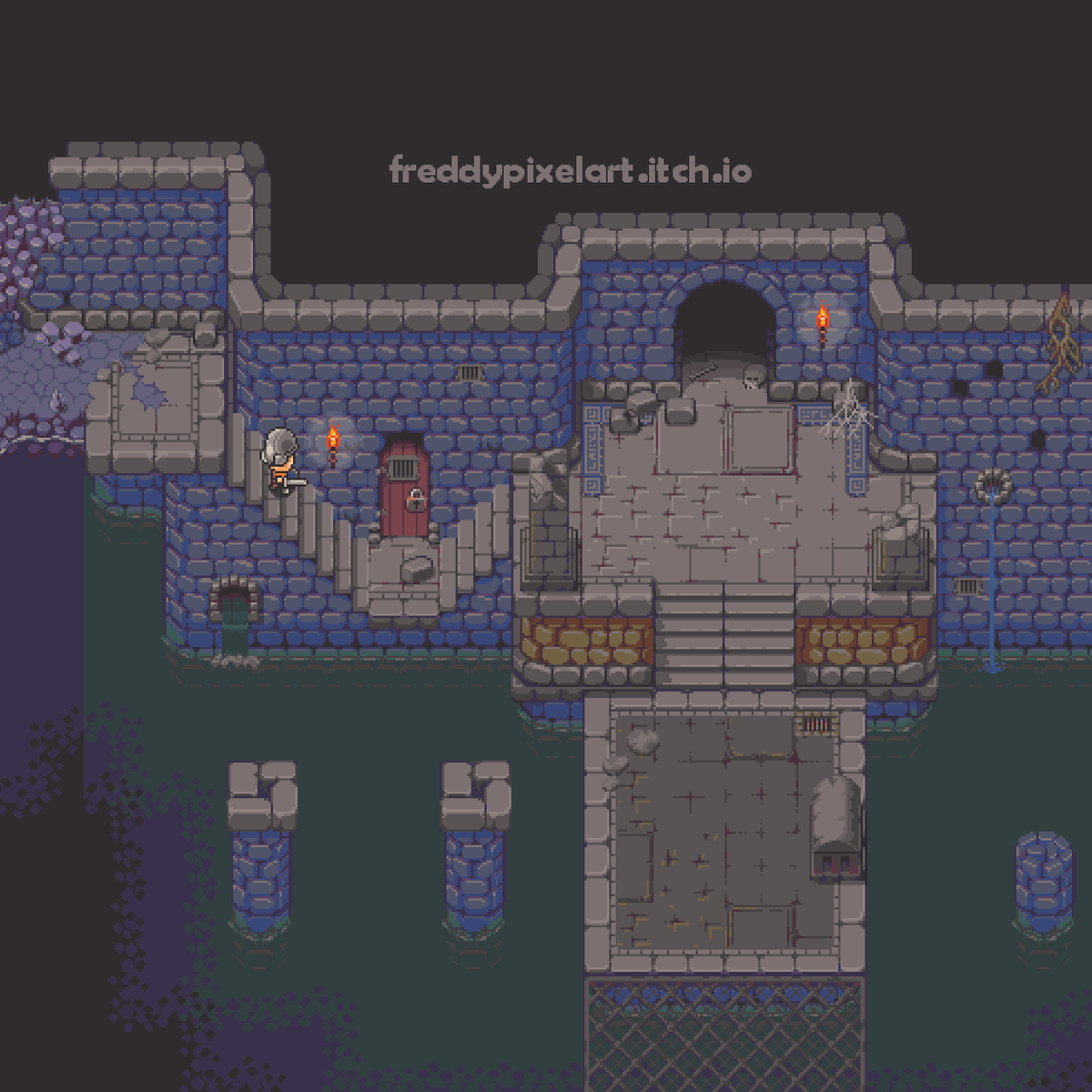 Exploring sewer dungeons, good luck inside.
#pixelart