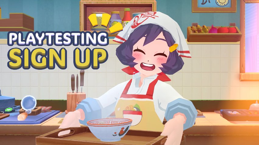 Hello, Chefs! We're running a playtest for our upcoming cozy-sim, KuloNiku: Bowl Up! 🎮

We're cooking up some fun things in the kitchen that we are considering launching and would love feedback on your experience. 🧑‍🍳✨

For this test, it will be required that you *sign an NDA*