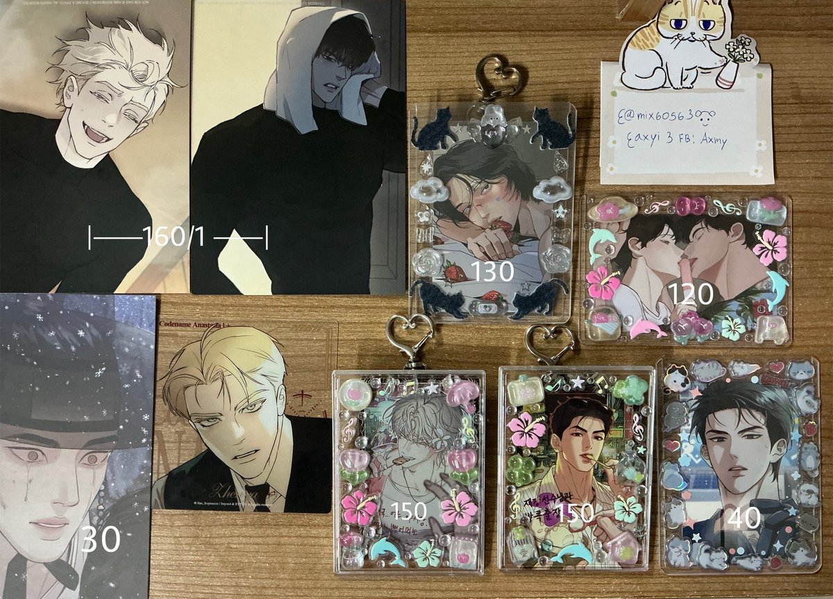 พร้อมส่งค่า 

รูปที่1 : ใบละ 5 ฿
รูปที่2 : แถวแรกใบละ 35 ฿ แถวอื่นใบละ20
รูปที่3 ,4 : โปสยอด/เฟรมการ์ด

*ที่ติดราคาแยกตามภาพเลยค่ะ*

📮40 รีลดค่าส่ง 5฿ รอบส่งวันจันทร์,ศุกร์ค่ะ🙇🏻‍♀️🎀
#ตลาดนัดมันฮวา #ตลาดนัดmanhwa