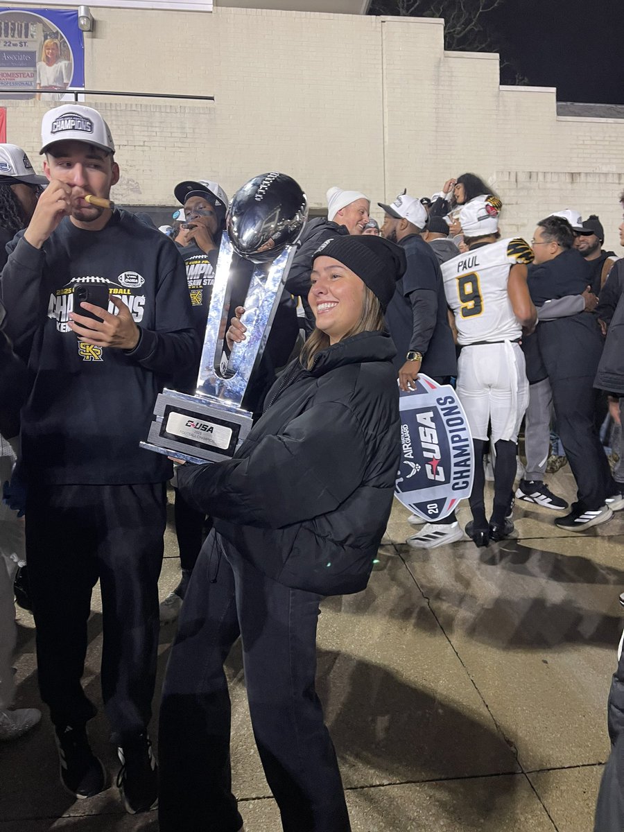 caylahodel's tweet photo. Iβve said since the beginning that we have something special @kennesawstfb - look at us now. #HMFH #HETM π¦ @ConferenceUSA https://t.co/pqqmPOouAe