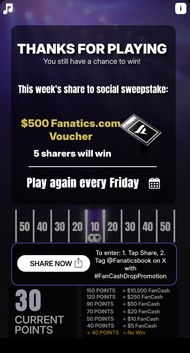 JMSpurlock's tweet photo. Play the #FanCashDropPromotion today

 https://t.co/M4nlOkT9Zv https://t.co/xizZzYWJ7D
