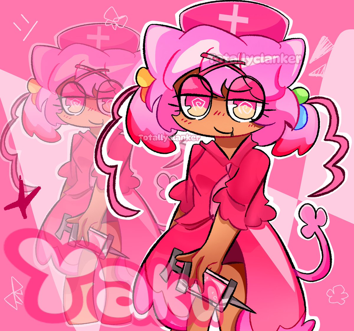 Wow My first ever pink dude #PPYFanart #Genderbend #Pepoyo #Mydesign