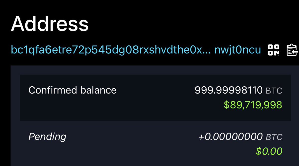 Another wallet with 1,000 Bitcoin just became active after over 13 years.  It was worth $11,551 in 2012 to now over $89,000,000