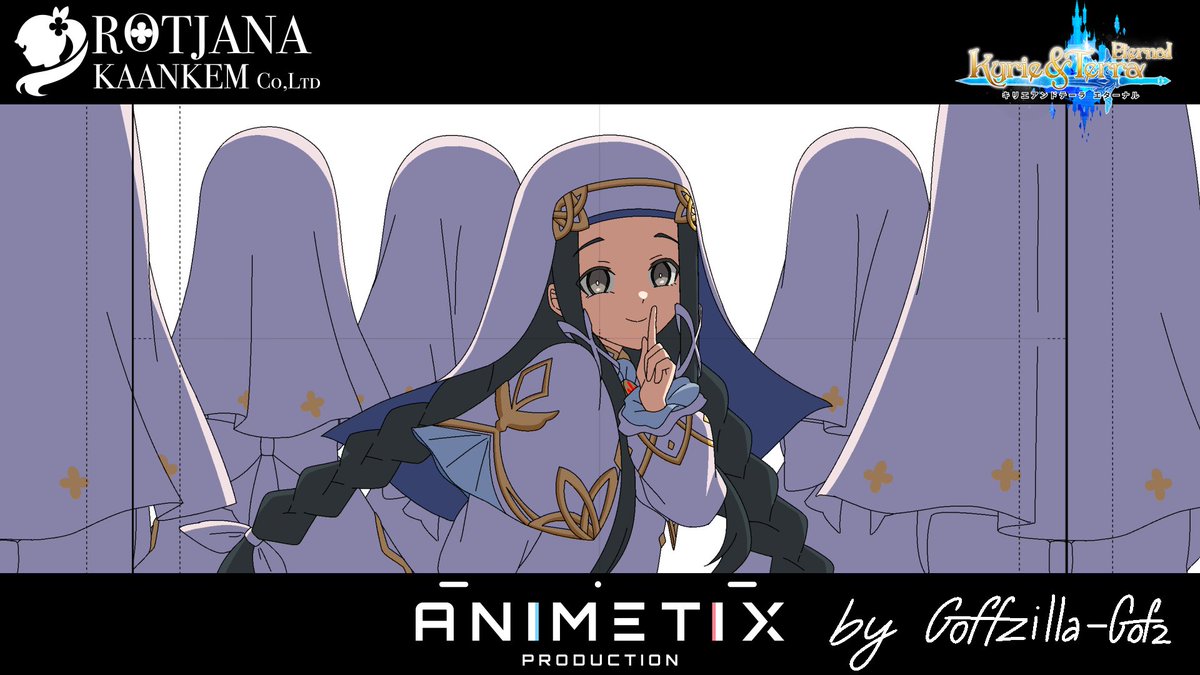 อวดๆ
ได้มีโอกาศทำงาน Animation
 Kyrie &amp; Terra: Eternal ในตำแหน่ง Cel Painter
💖

#KyrieAndTerraEternal #animetixpro #KnT #KyrieandTerra