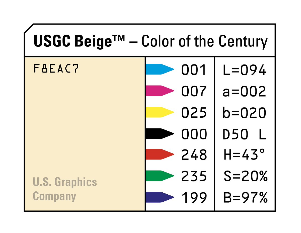 And the USGC Color of the Century is:

USGC Beige™