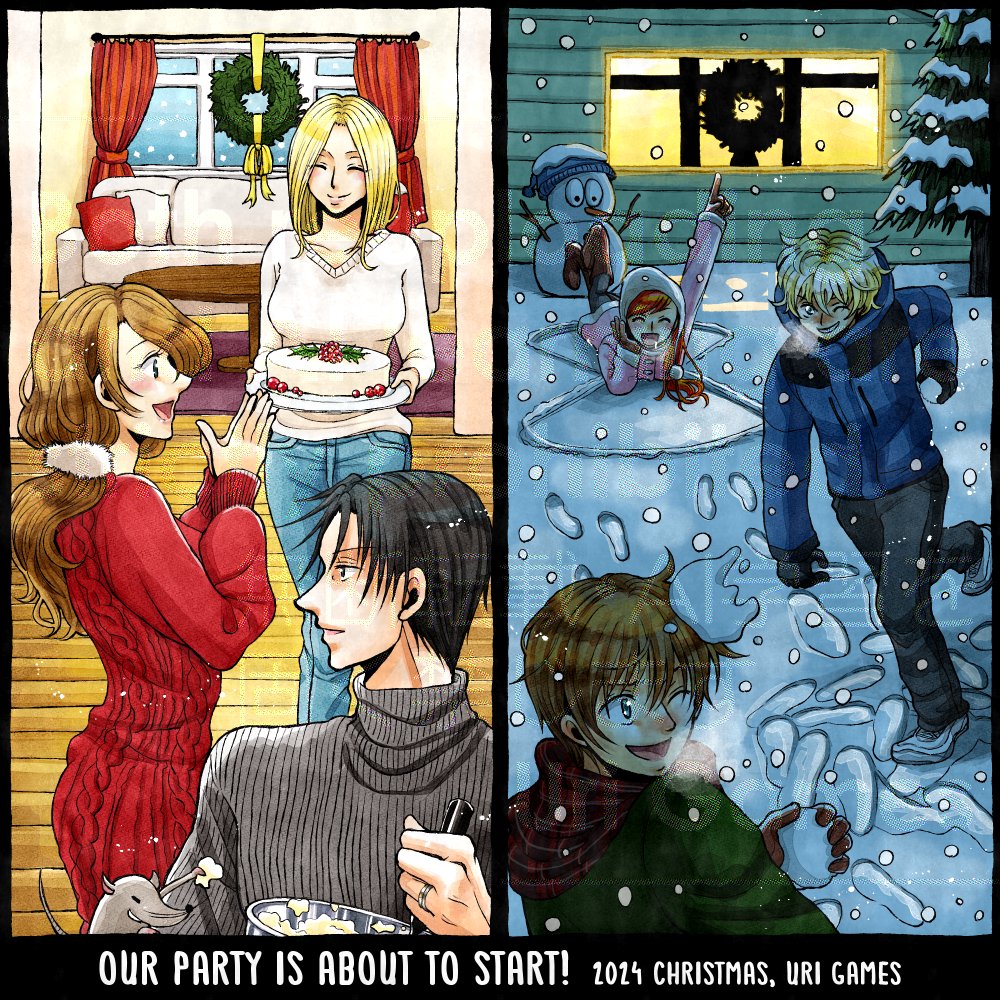 今年のクリスマス絵について考え中。去年は👇でした。
キャラやシチュの案があったらぜひ教えてください🙏
リクエストではないため必ず描くという確約はしかねます。
Planning this year’s Christmas illustration. 
Tell me if you have character or scene ideas! I can’t promise I’ll draw them.