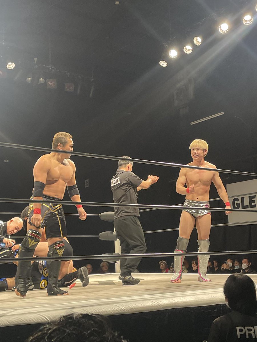 GLEAT新木場 あちこちに顔見知りのスタッフさんが！当時の高揚感が試合