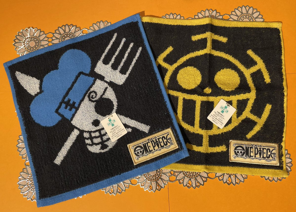 再入荷】 ミニタオル 海賊旗/ゾロ海賊旗/サンジ海賊旗/ハートの海賊団