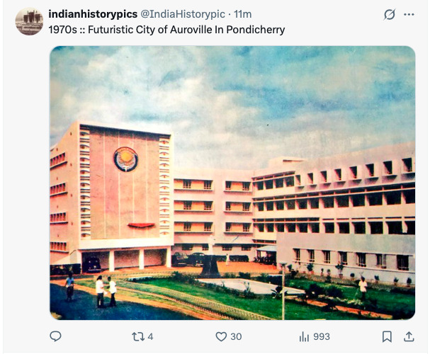 Hello <a href="/IndiaHistorypic/">indianhistorypics</a> This JIPMER, Pondicherry started even before Auroville. And Auroville is largely in Tamil Nadu.
This is why Internet cannot replace Library or good teachers!