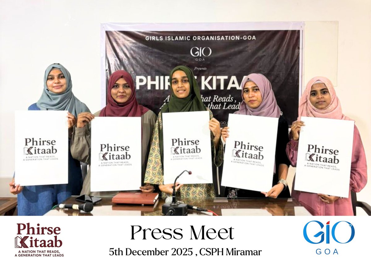 gio_goa's tweet photo. The beginning of a movement. Yesterday at CSPH Miramar, GIO Goa unveiled Phirse Kitaab—a campaign to revive the reading culture, rebuild intellectual and moral discipline, and strengthen communities through books. Grateful to the media for their support❤️✨️ https://t.co/iUrjunhRBt