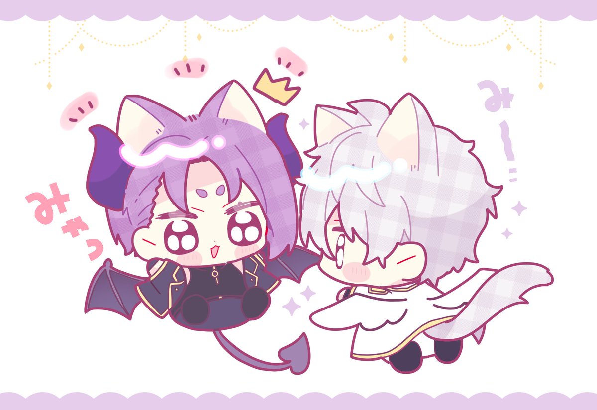 「らくがき ngro てんあくねこたん」|૮ . ̫ . ა ⸝꙳のイラスト