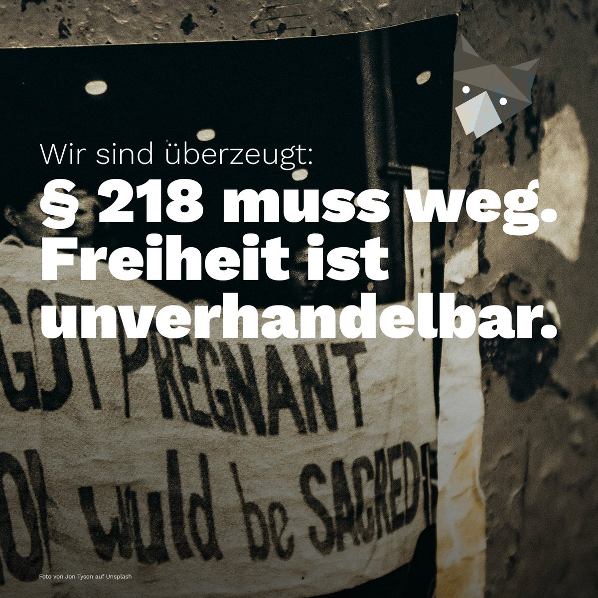 6. Dezember – Selbstbestimmung sichern.

Solange Schwangerschaftsabbrüche im § 218 stehen, bleiben Rechte eingeschränkt und Selbstbestimmung blockiert. Wir fordern: § 218 muss weg – damit reproduktive Freiheit endlich Realität wird.

#MyBodyMyChoice #Selbstbestimmung #ProChoice