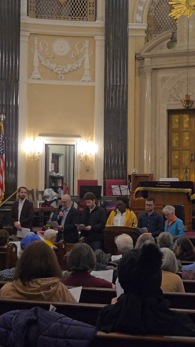 tccbrooklyn's tweet photo. Still feeling uplifted by this year’s 25th Annual Interfaith Thanksgiving Service at East Midwood Jewish Center.  A beautiful gathering of prayer, music, unity, and gratitude, pecial shoutout to the youth chorus and all who donated to the OLR pantry. Community is everything. 🕊️🍂 https://t.co/D0Ycm8nHou