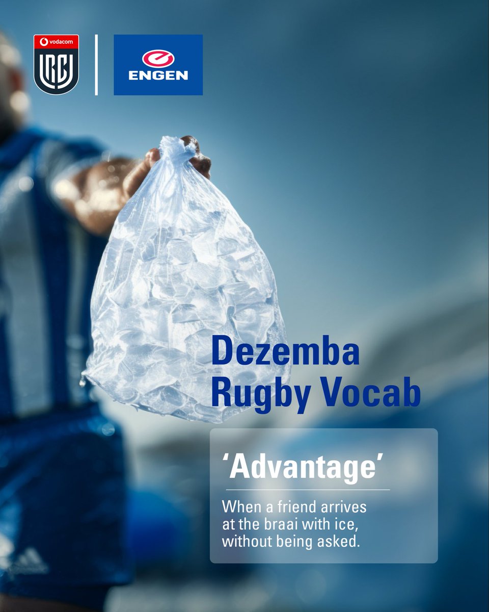 URC derbies loading, braais firing up, and every squad needs that one hero who arrives with ice before you even send the message.​

That sports fans, is called Advantage!​
Keep the cooler cold.  
Head to Engen before kickoff. ​

#URC #EngenRugby #Dezemba #BraaiCulture
